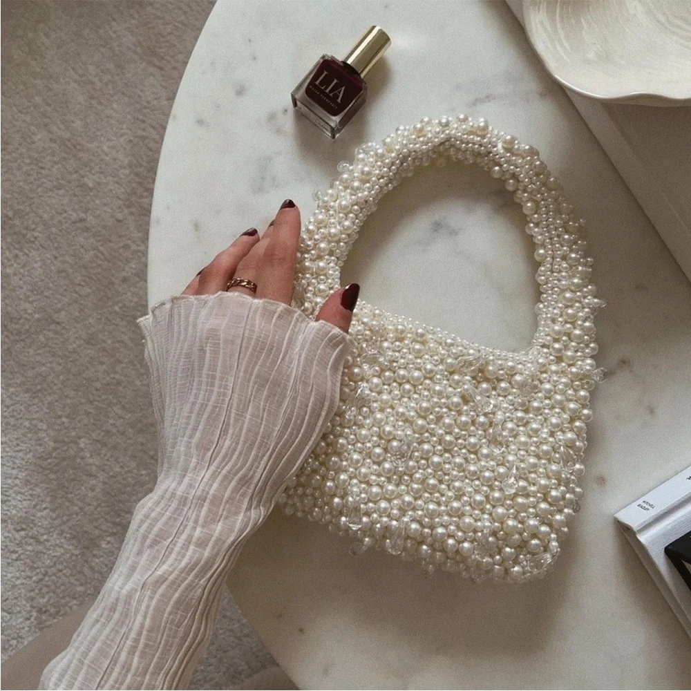 Zara PEARL SHOULDER BAG - Picture 1 of 5